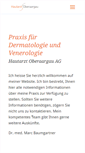 Mobile Screenshot of hautarzt-oberaargau.ch